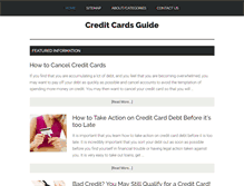 Tablet Screenshot of creditcardsguide.co.za